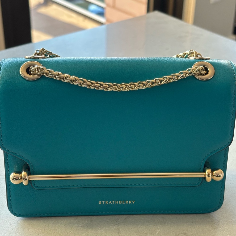 STRATHBERRY East/West Mini Turquoise/Blue - RARE